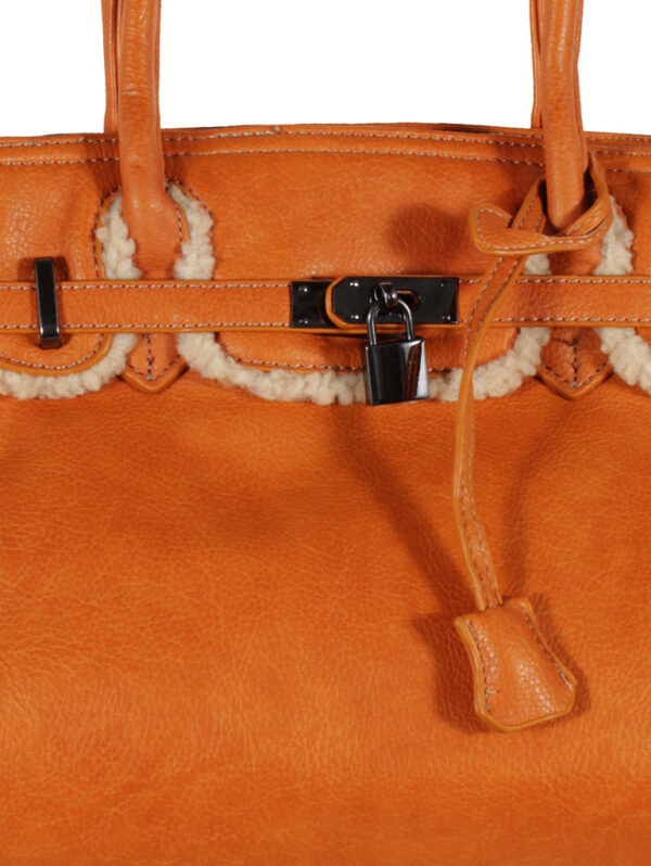 Дамска правоъгълна чанта Пепа оранж