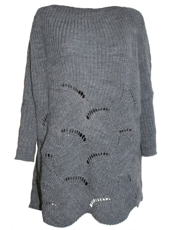 Туника плетиво с осморки сиво