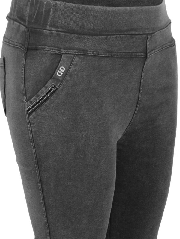 Дамски дънков клин-панталон K105 антрацит
