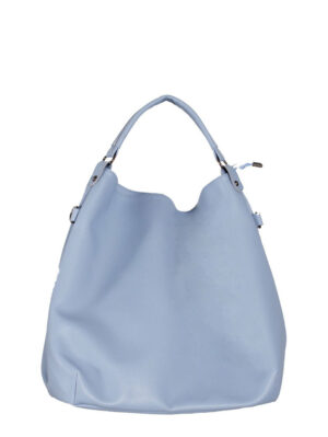 Дамска чанта тип торба синьо