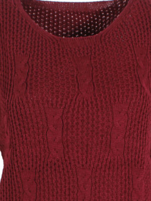 Дамски пуловер Жоси 4 бордо