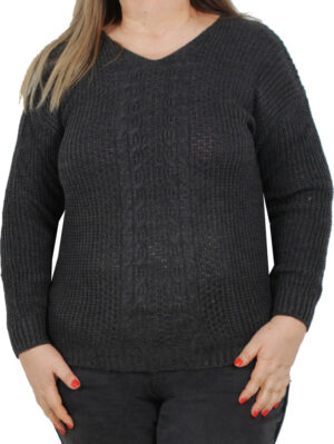 Дамски пуловер Жоси 7 графит