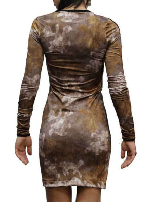 Дамска къса рокля цип милитъри Кармела