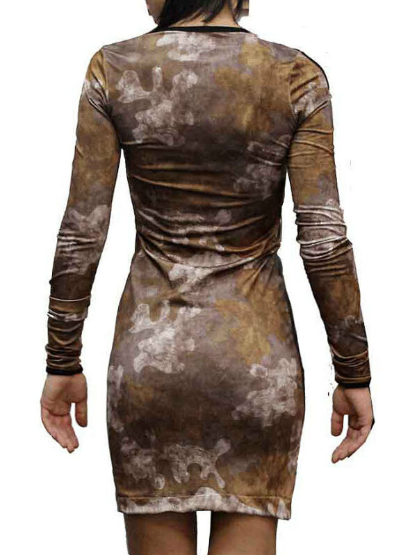Дамска къса рокля цип милитъри Кармела