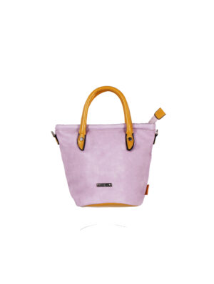 Дамска чанта тип торба лилаво