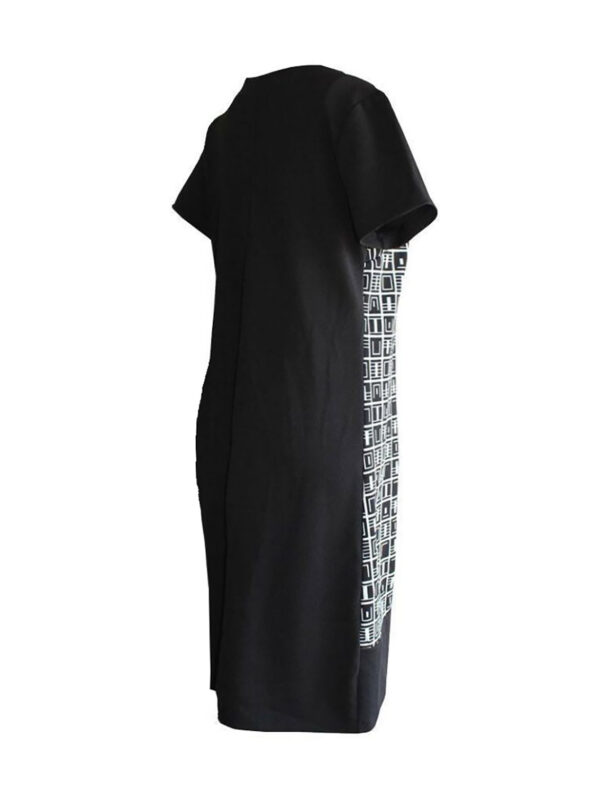 Дамска рокля чернобяла гарнитура