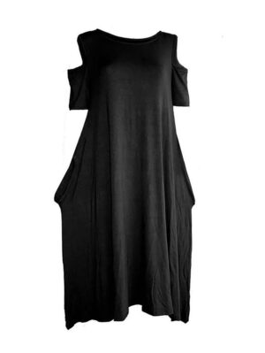 Дамска рокля трико Мелъни черно