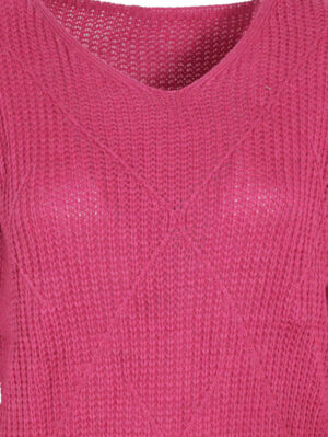 Дамски пуловер Жоси 1 цикламено