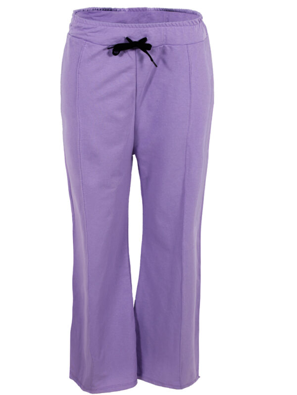 Дамски трикотажен панталон лилаво