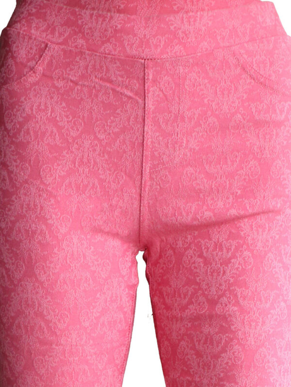 Клин-панталон жакард розово