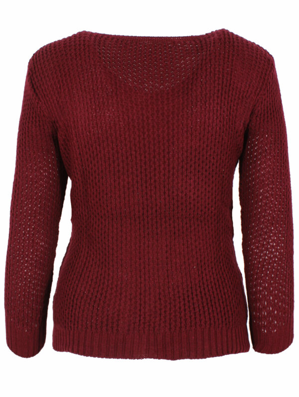 Дамски пуловер Жоси 5 бордо