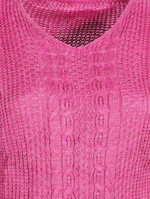 Дамски пуловер Жоси 7 цикламено