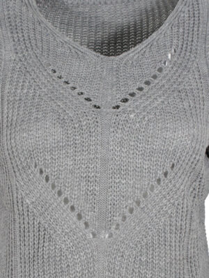 Дамски пуловер Жоси 9 сиво