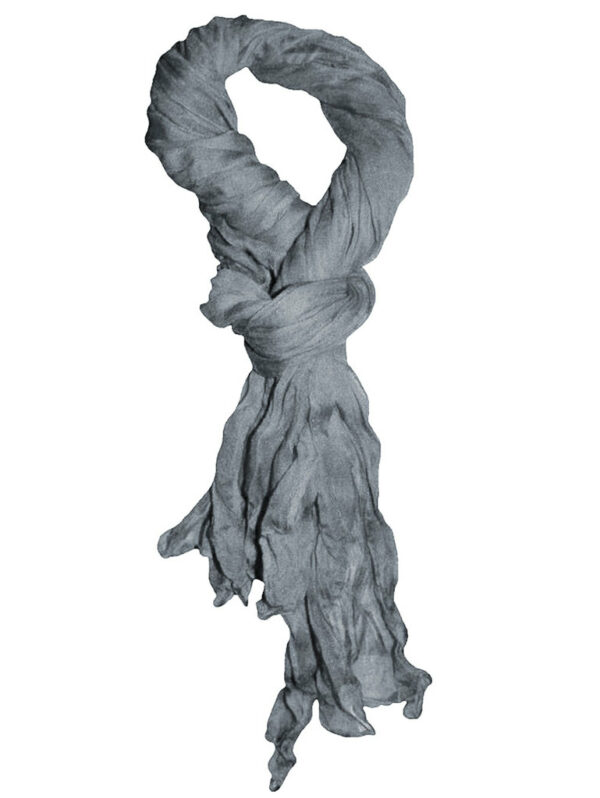 Дамски шал едноцветен сив