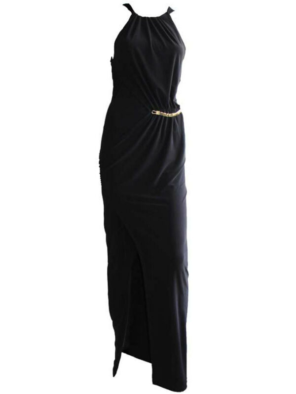 Дамска дълга рокля "Вегас" черно