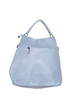 Дамска чанта тип торба синьо