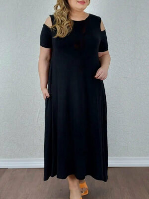 Дамска рокля трико Мелъни черно