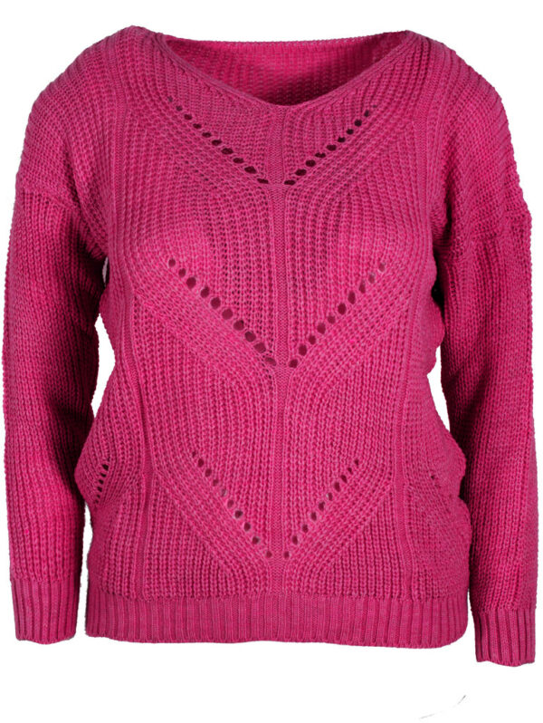 Дамски пуловер Жоси 9 цикламено