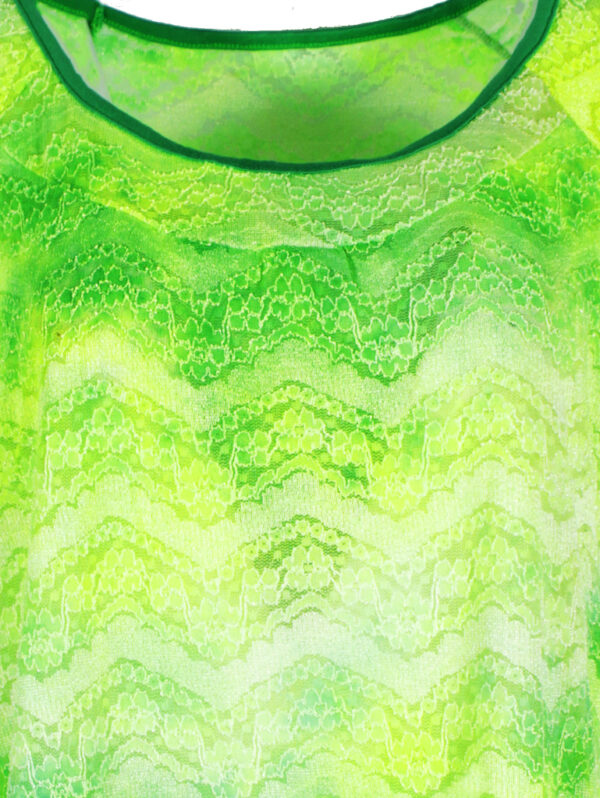 Блуза дантела батик зелено