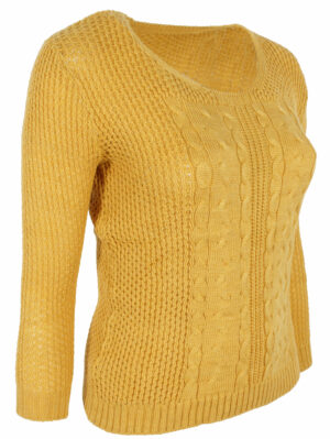 Дамски пуловер Жоси 5 жълто
