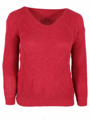 Дамси пуловер Жоси 11 червено