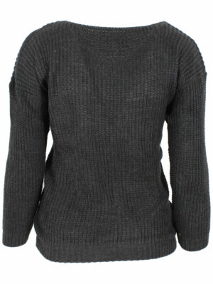 Дамси пуловер Жоси 8 антрацит
