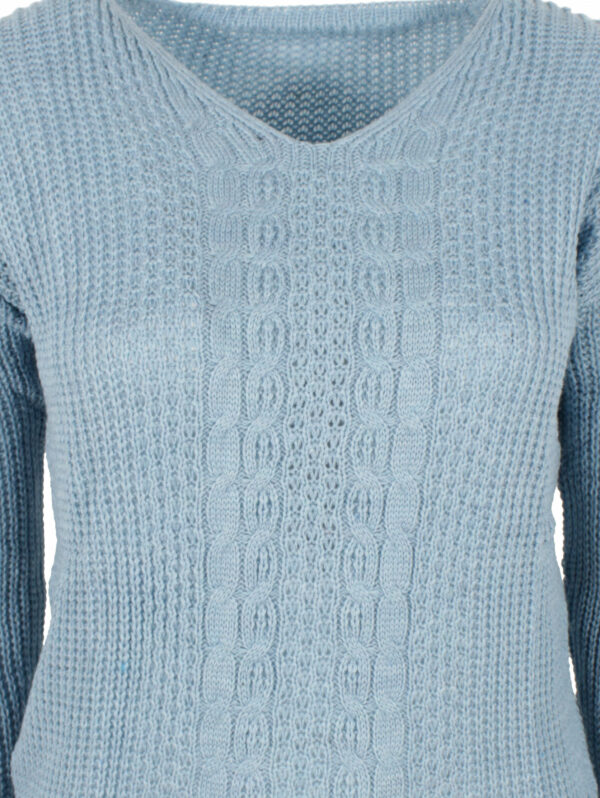 Дамски пуловер Жоси 7 синьо