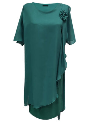 Дамска макси рокля Елина зелено