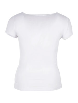 Дамска блуза памук слушалки бяло